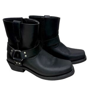 Dingo Black Leather Dean Riding Boots Sz 9.5